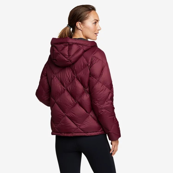 Eddie Bauer Black Cirruslite Skylighter Down Hoodie Jacket - Picture 2 of 11